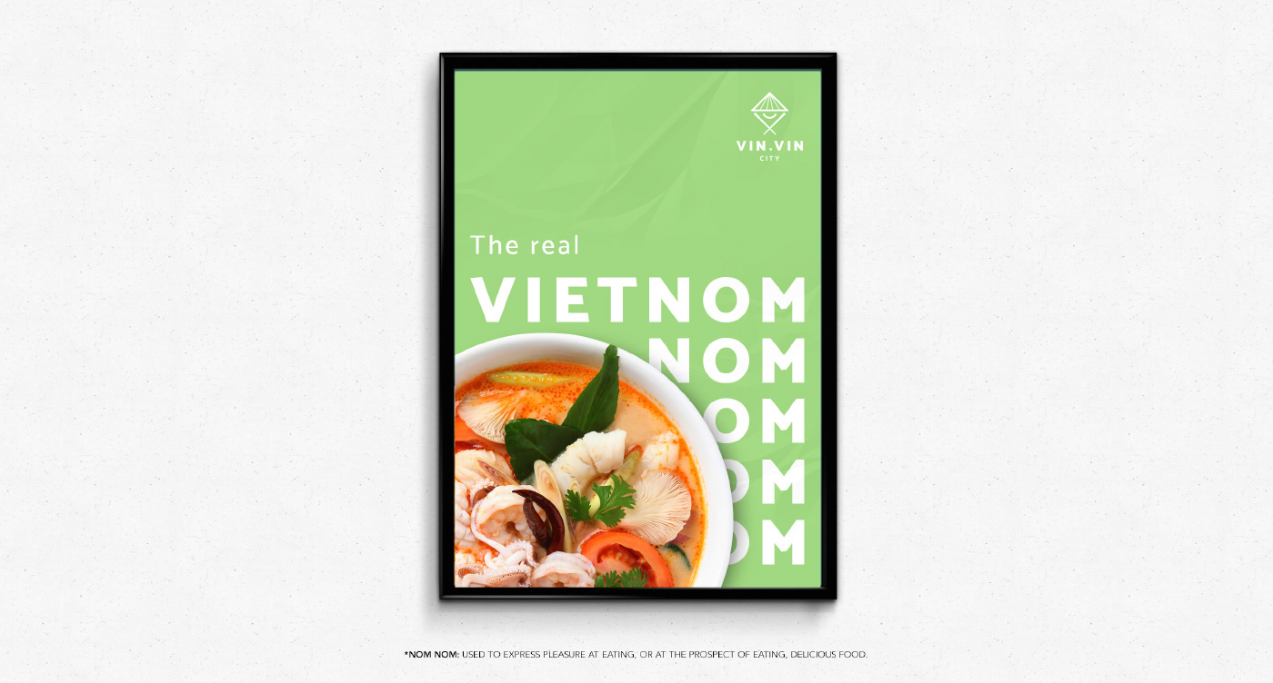 vinvin streetfood interiordesign restaurant design Food  vietnam icons logo identity