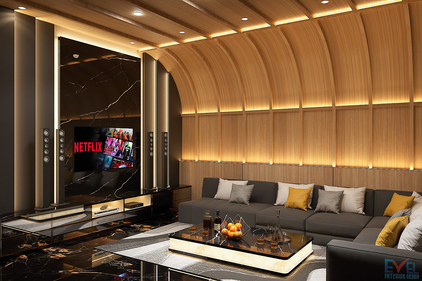 Interior interiordesign karaoke karaoke room visualization Render 3D modern vray KTV