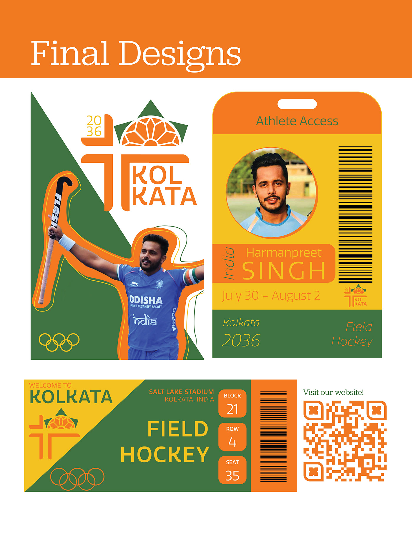 Olympics poster sports India Travel InDesign Illustrator Graphic Designer Brand Design field hockey