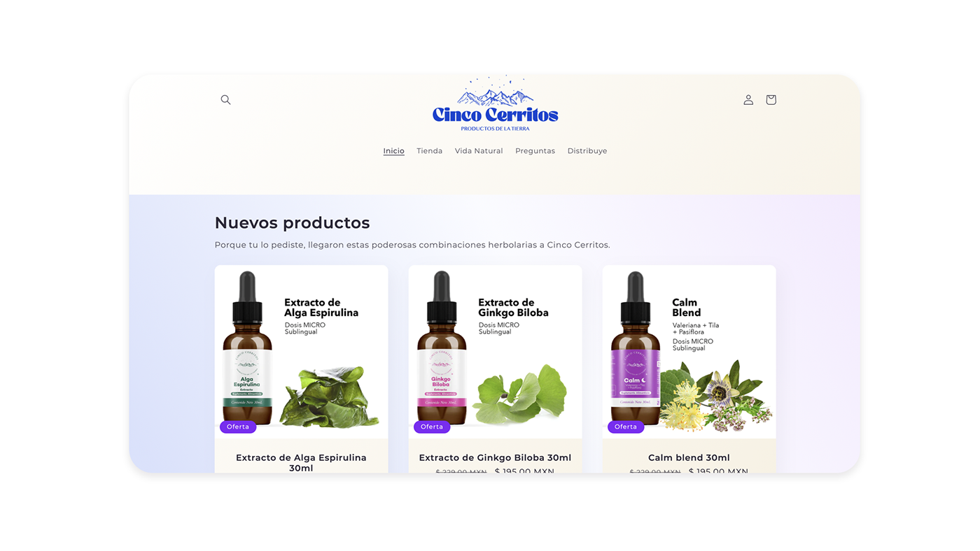 Natural products Packaging herbs microdose