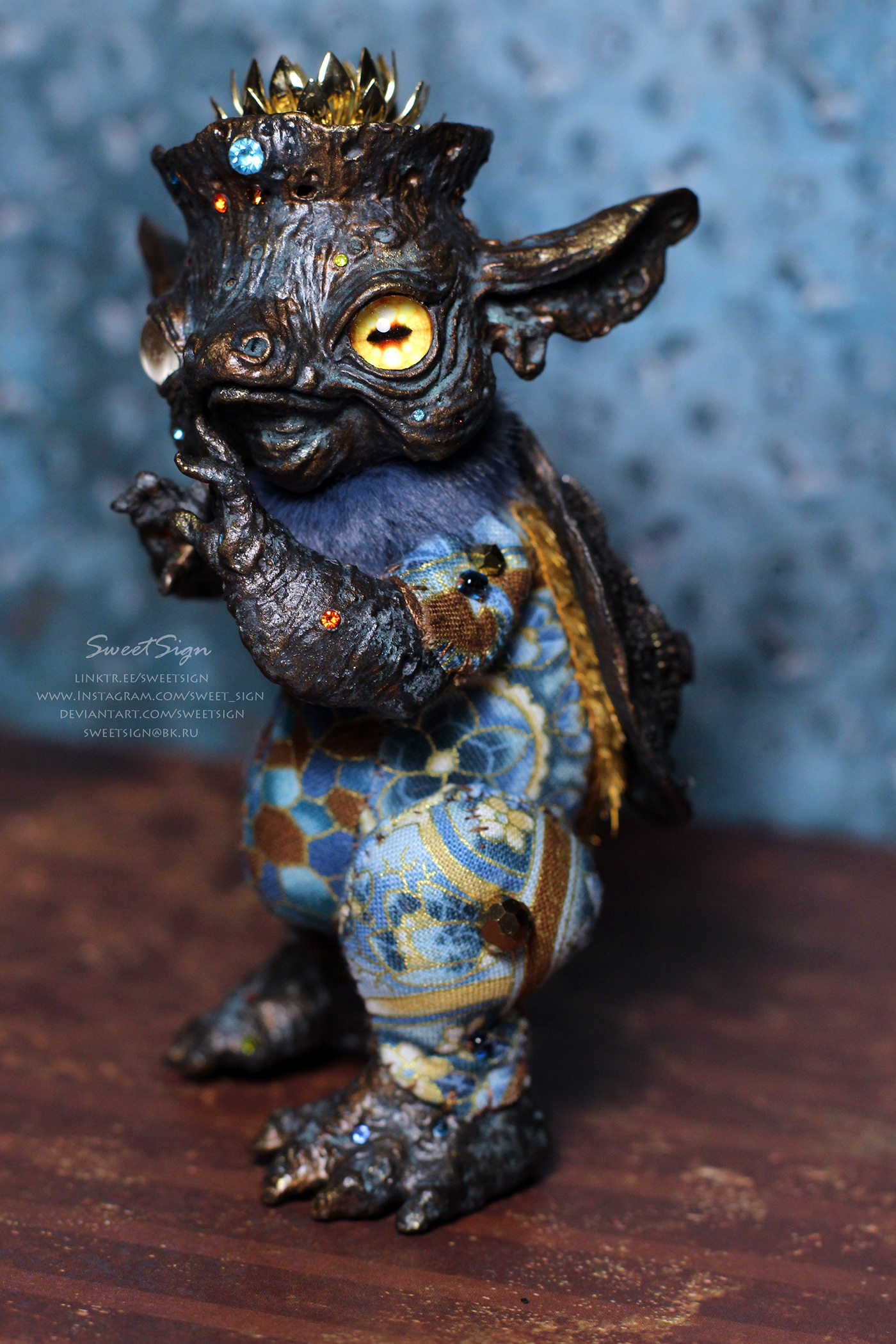 sculpture toy doll yokai kappa STEAMPUNK fantasy Character design  artwork creature