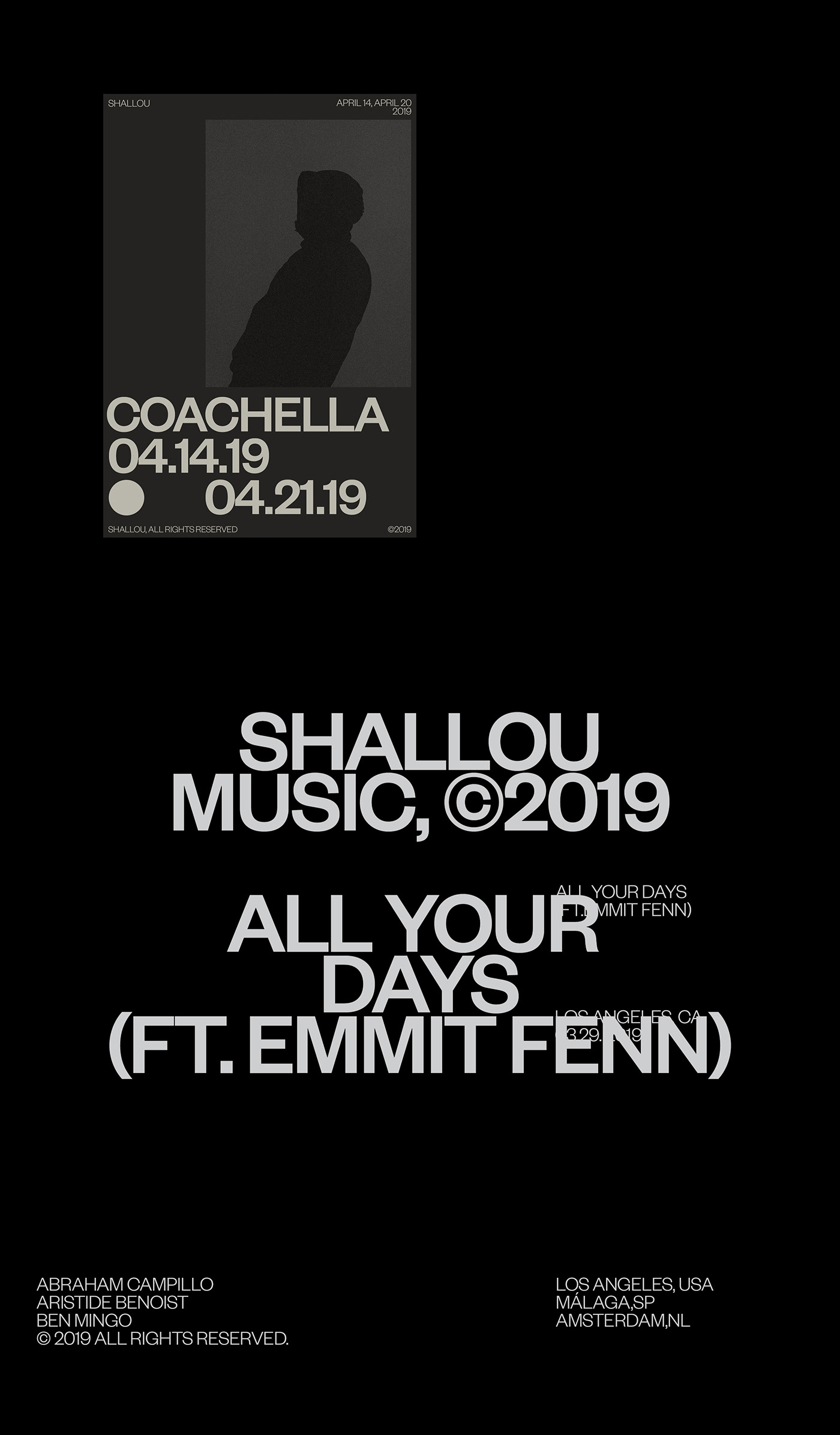 music coachella shallou poster Website interactive motion