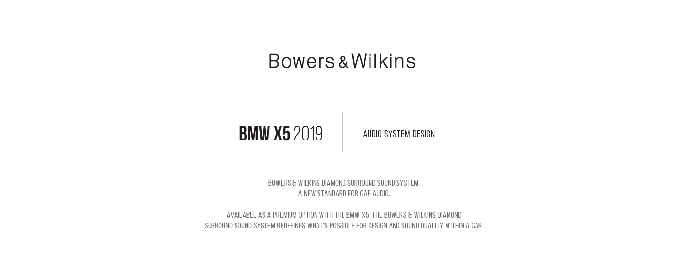 Bowers & Wilkins BMW huemen Harman sound system Car Audio Design bmw x5 Premium Audio Automotive design parametric design