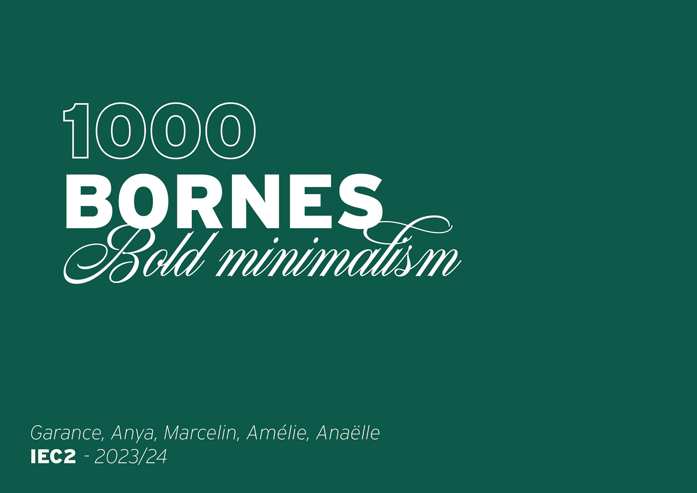 rebranding 1000 bornes