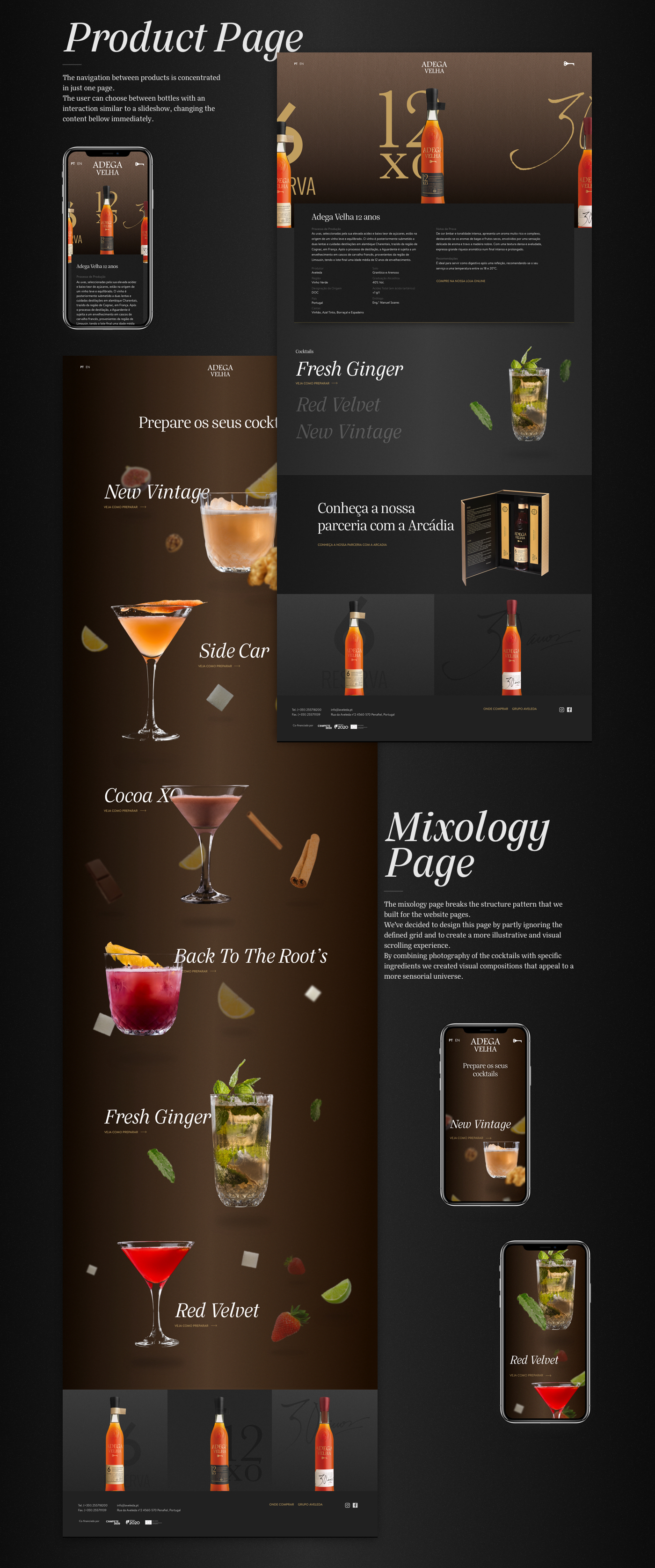 Interface Web interaction ux UI drink typography   Website motion Web Design 