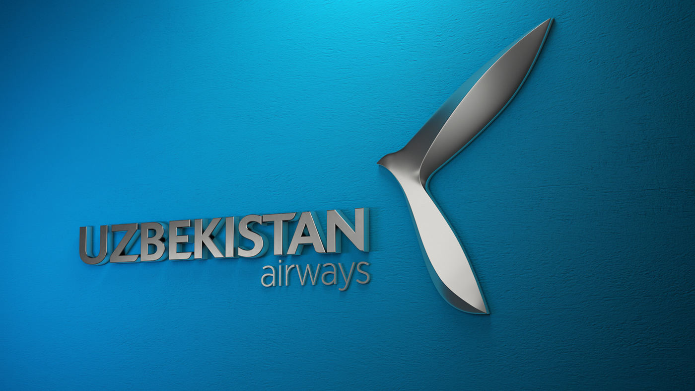 Uzbekistan airways interior signboard