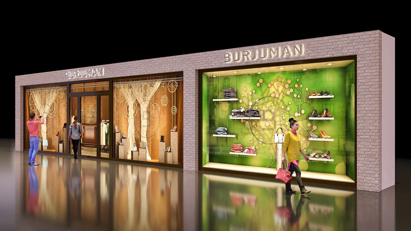 3D hoarding 3D Visualization Creative hoarding Mall Hoarding Concept Mock Shop Front Hoarding