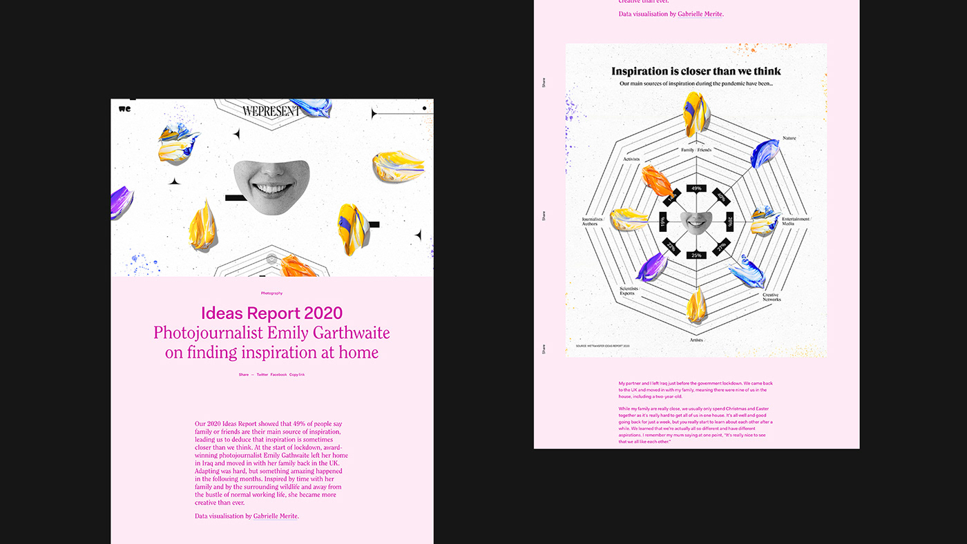 ILLUSTRATION  acrylic collage Creativity Data infographic data visualization information design paint information