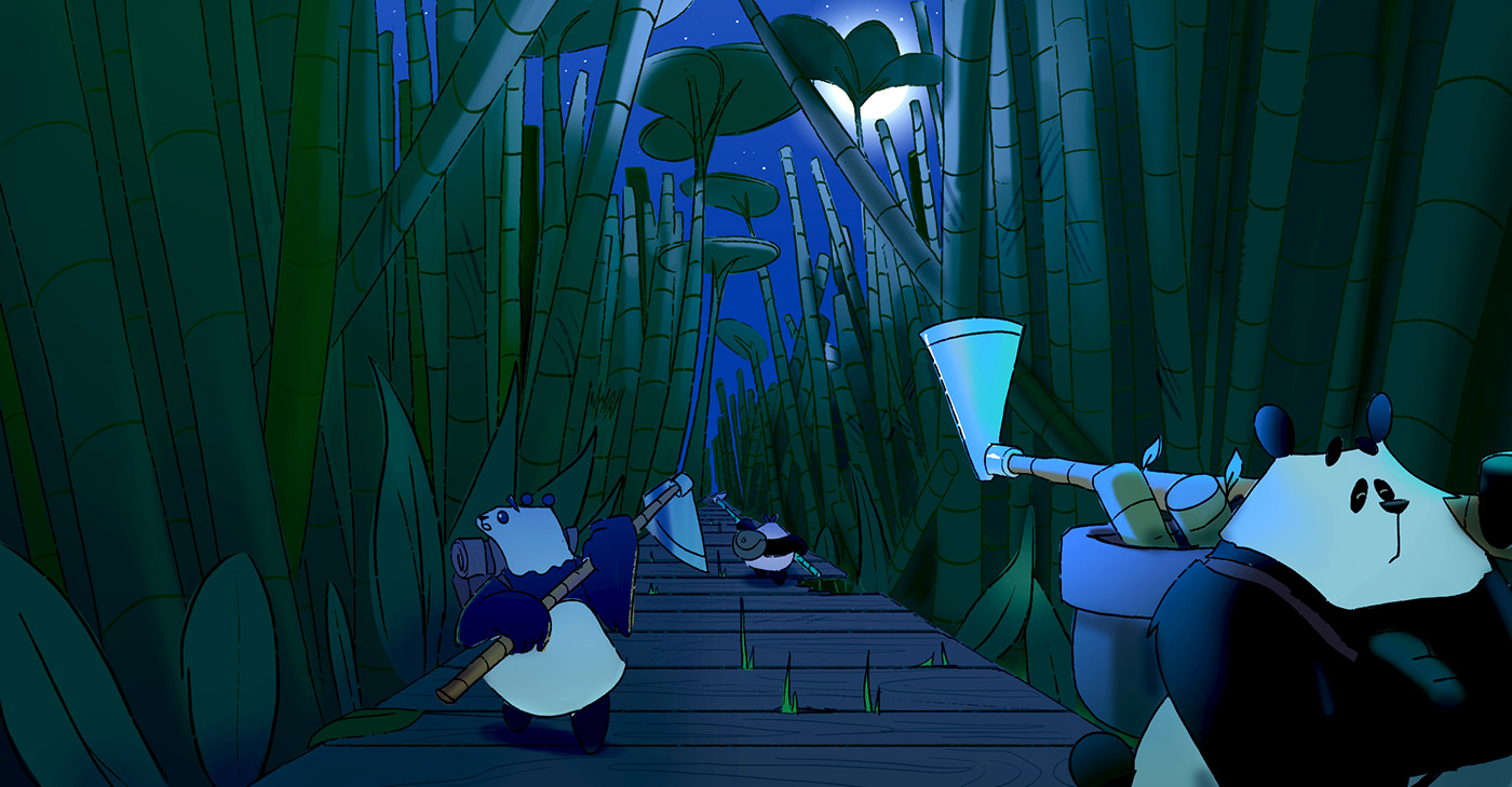animals Character design development environment light lighting Panda  sr aderezo storytelling  
