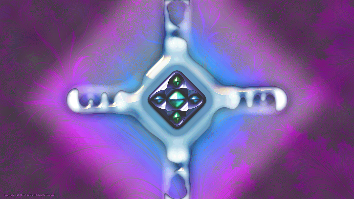 abstract amulet blue fantasy Gems ice jewel jewels purple trippy