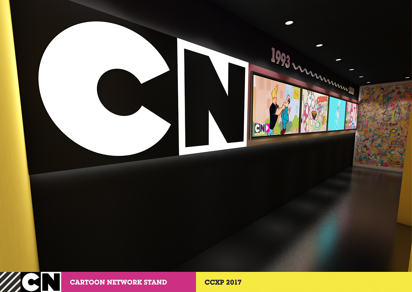 Stand Exhibition Stand Design booth ccxp Comic Con cartoon network Steven Universe Adventure Time ok ko estande
