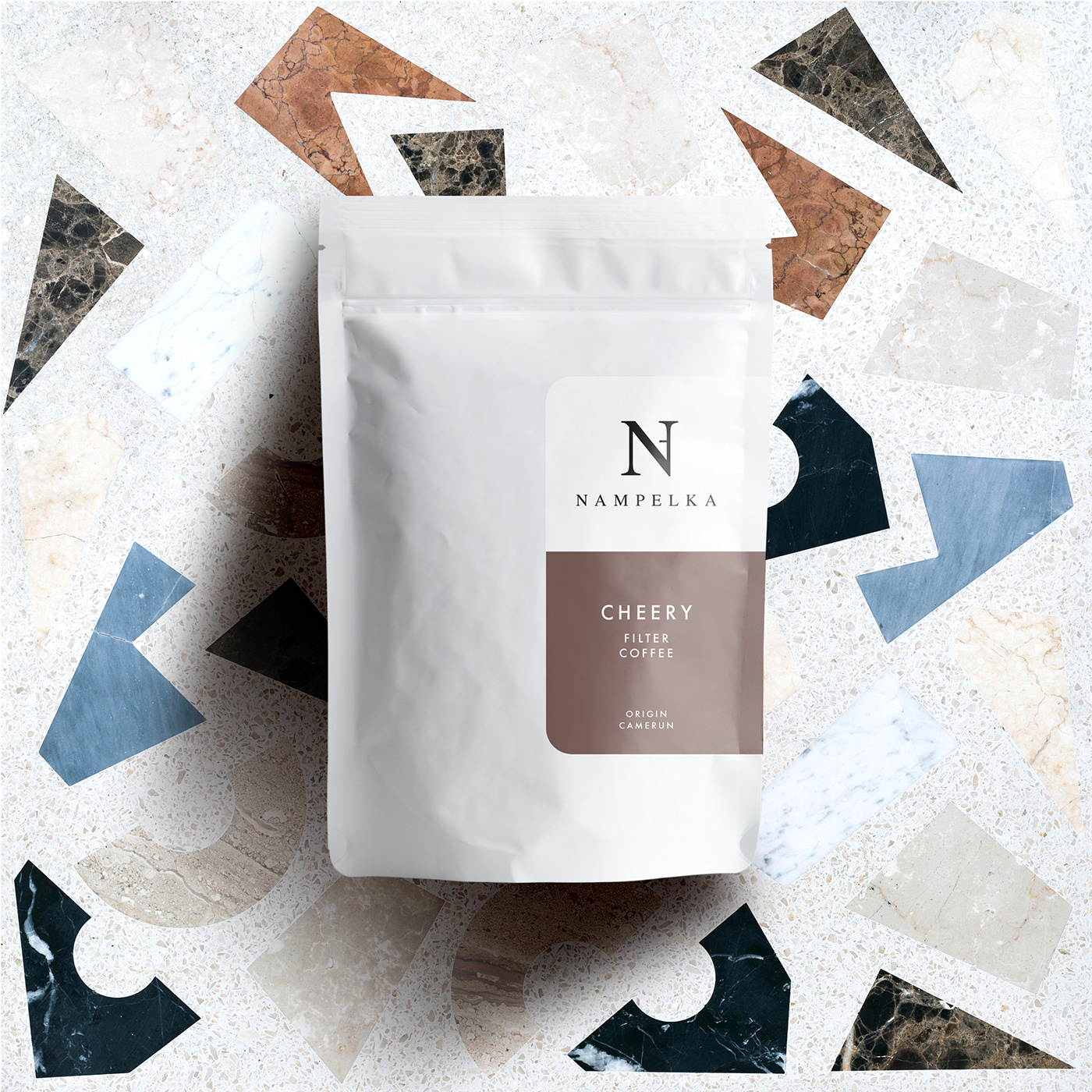 Packaging packaging design branding  Coffee pouche organic premium minimal simple indie brand
