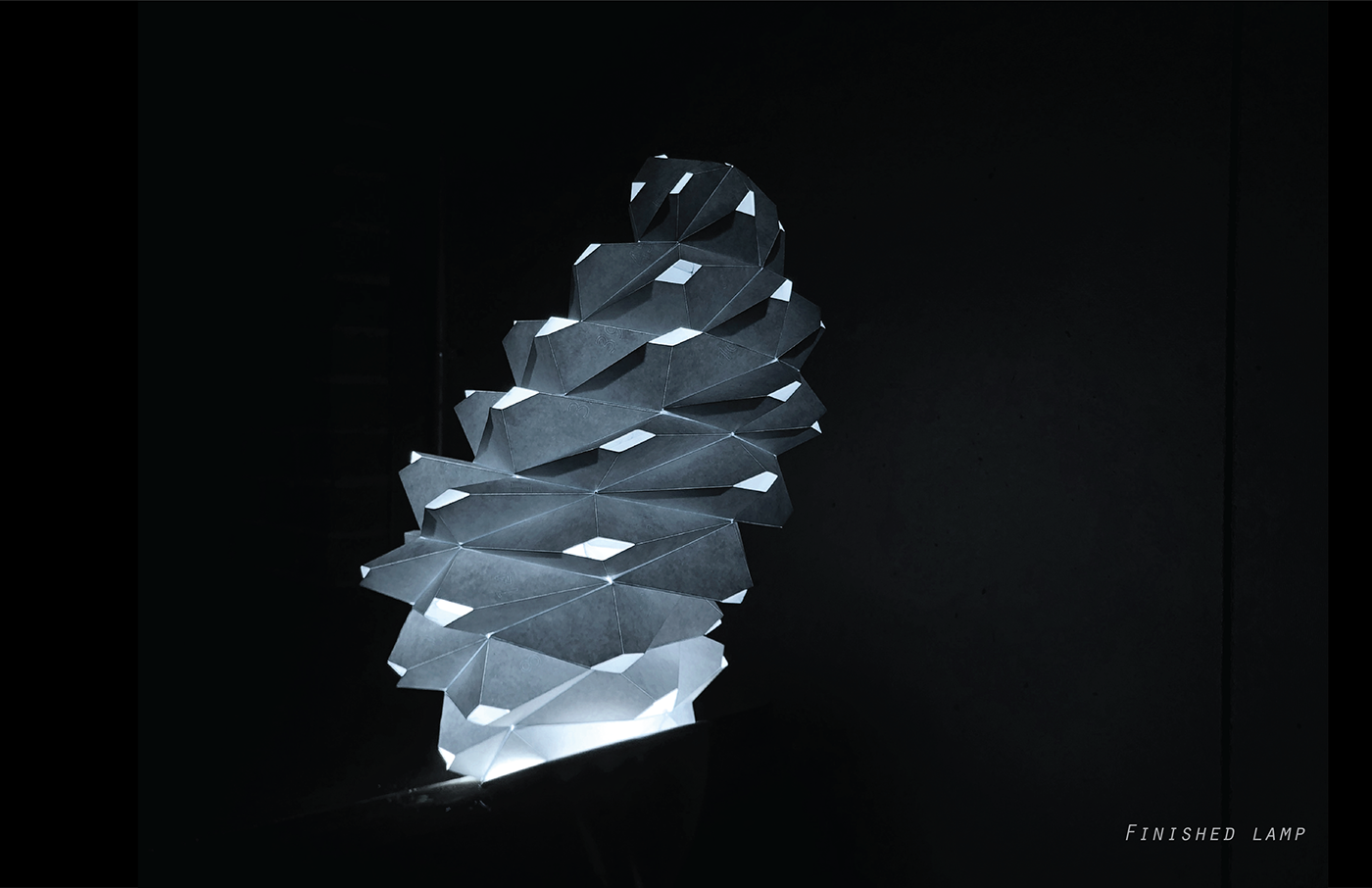 parametric lighting illumination paper Grasshopper computational fabrication product design  industrial design  Barnacle