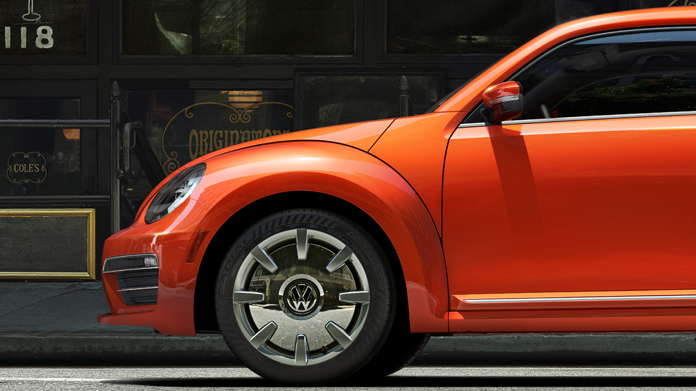 VW beetle CGI automotive   Maya vray