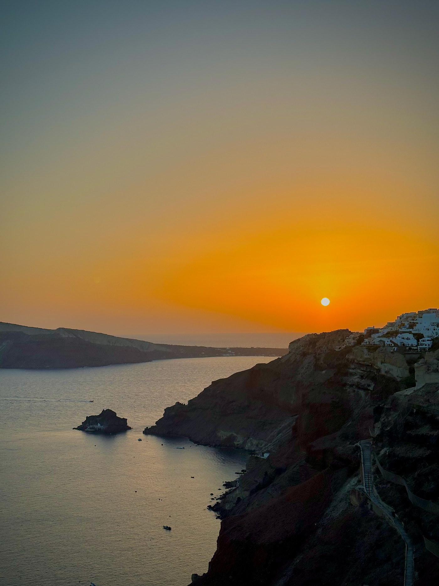 Oia santorini Greece santorini sunset sunset golden hour iPhone photography