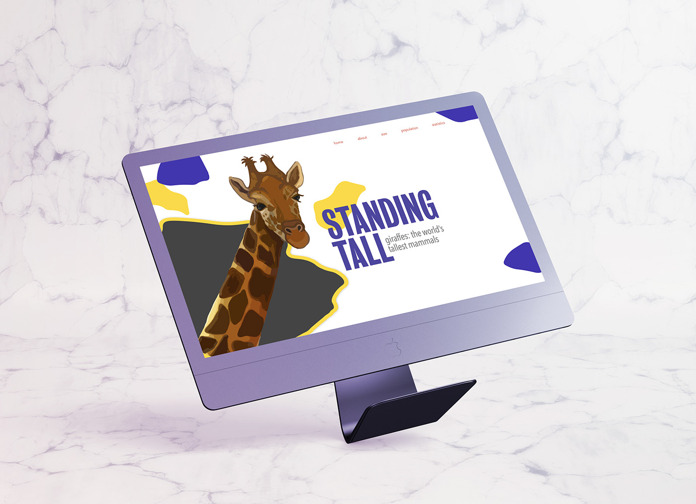 Web Design  giraffes Website coding graphic design 