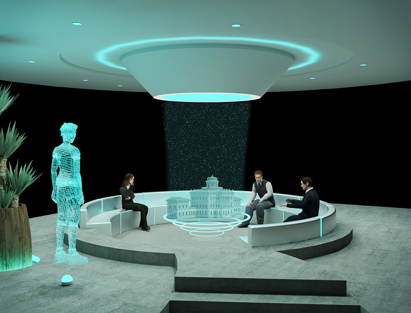 Interior interiordesign 3D Visualization rendering architecture architect real estate Office futuristic developer