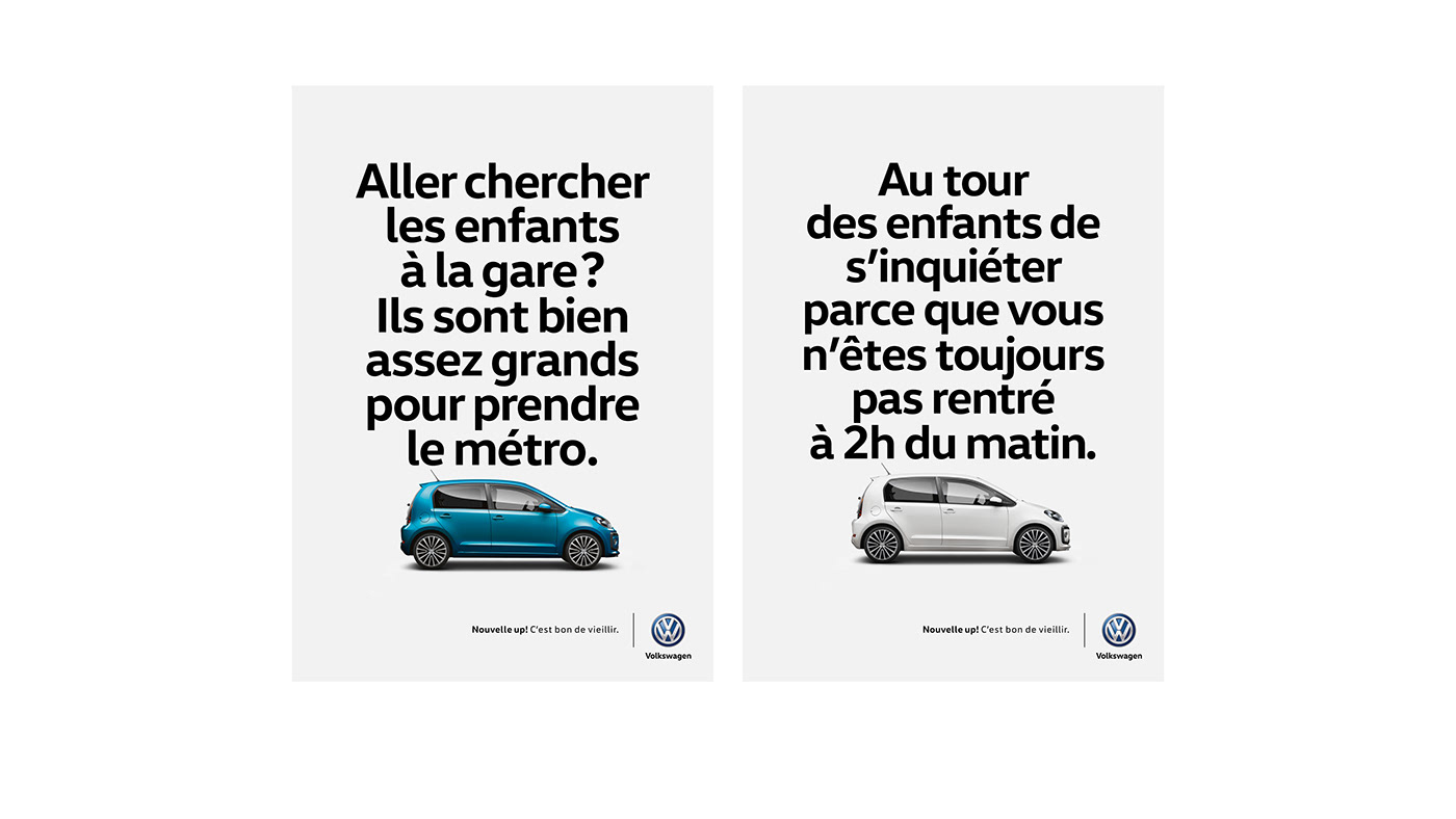 volkswagen Print campaign press release Advertising  up! caroline lorin charlotte roux DDB Paris Clio Awards silver winner