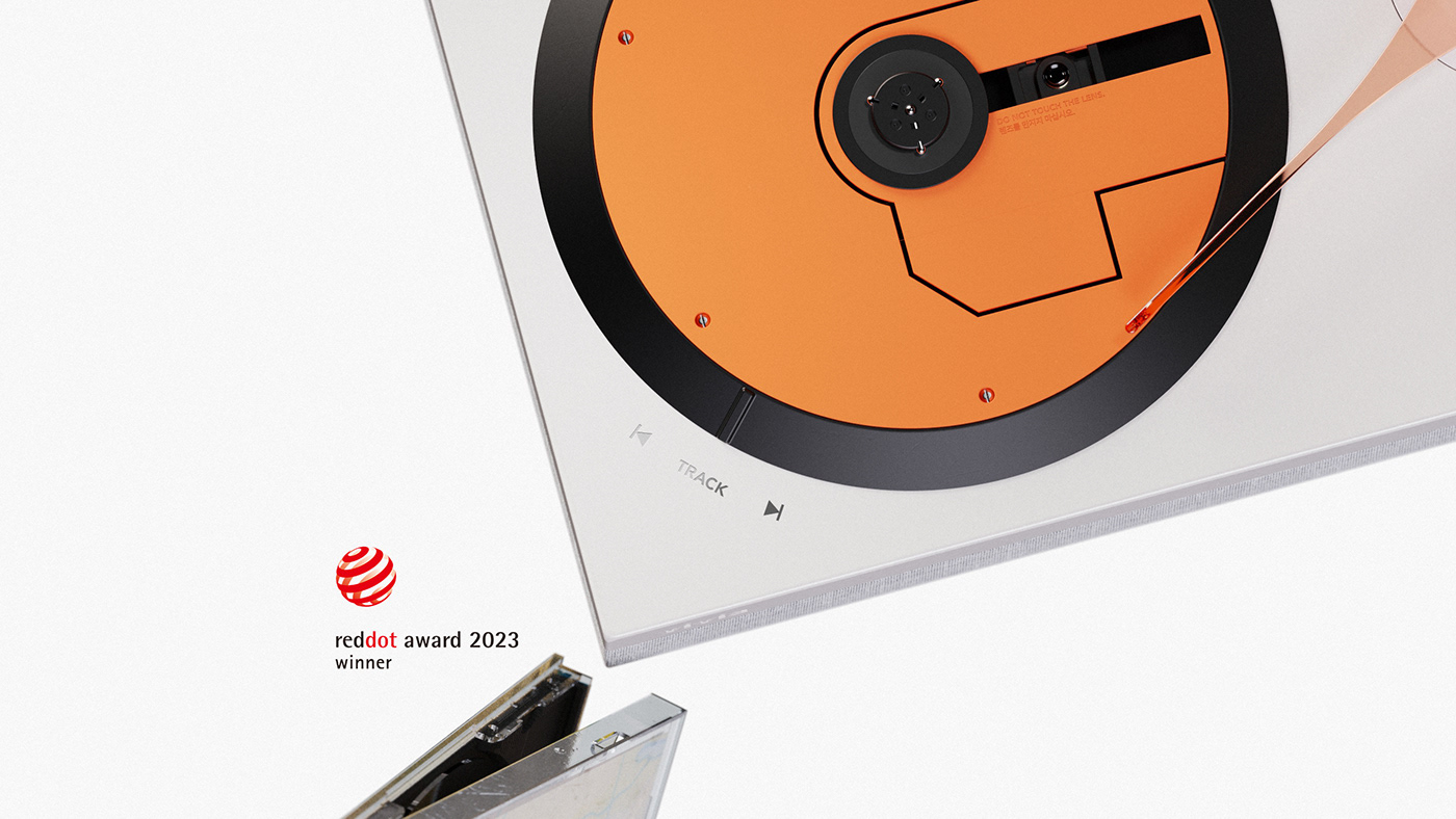 Electronics music Audio player product concept industrial design reddot