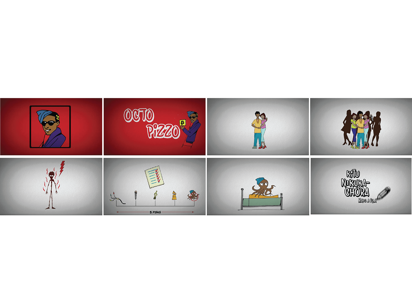 animation  graphics charcter design concept art Social media post kenya nairobi youth south africa nigeria