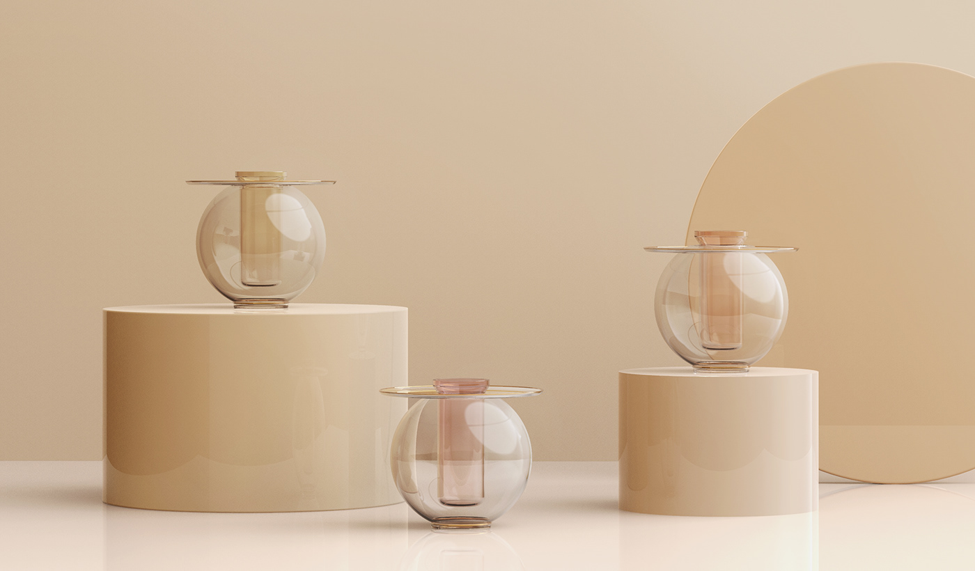 design flower industrial design  object object design product product design  tray Vase