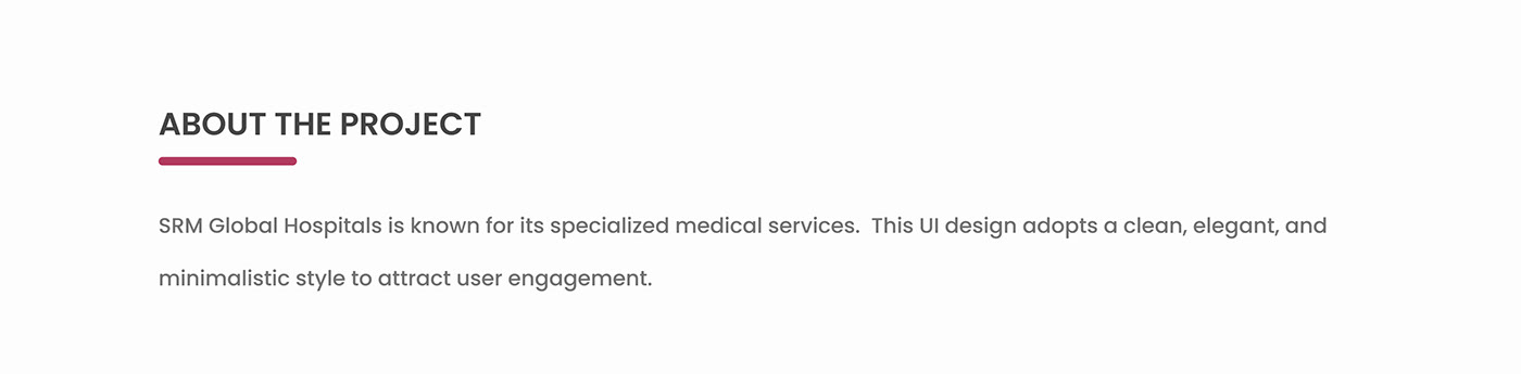 landing page Health hospital medical Website UI/UX Figma Web Design  minimal corporate