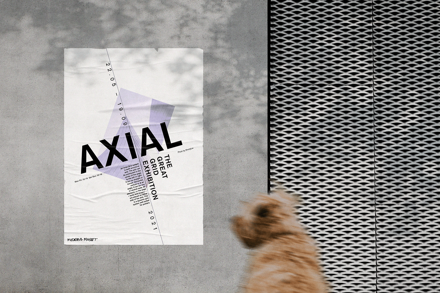 Exhibition  grid grid system poster typography   axial column modular