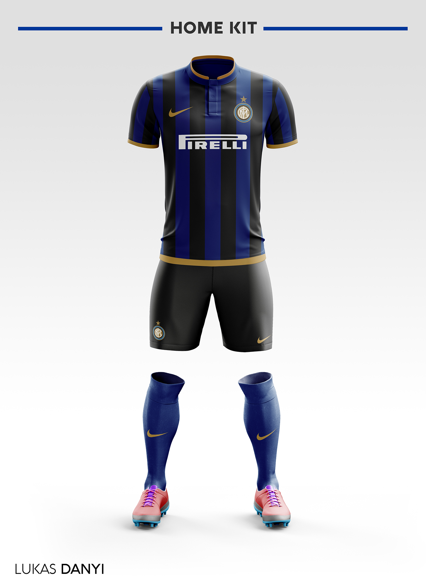 milan Italy serie  a football kit soccer Nike