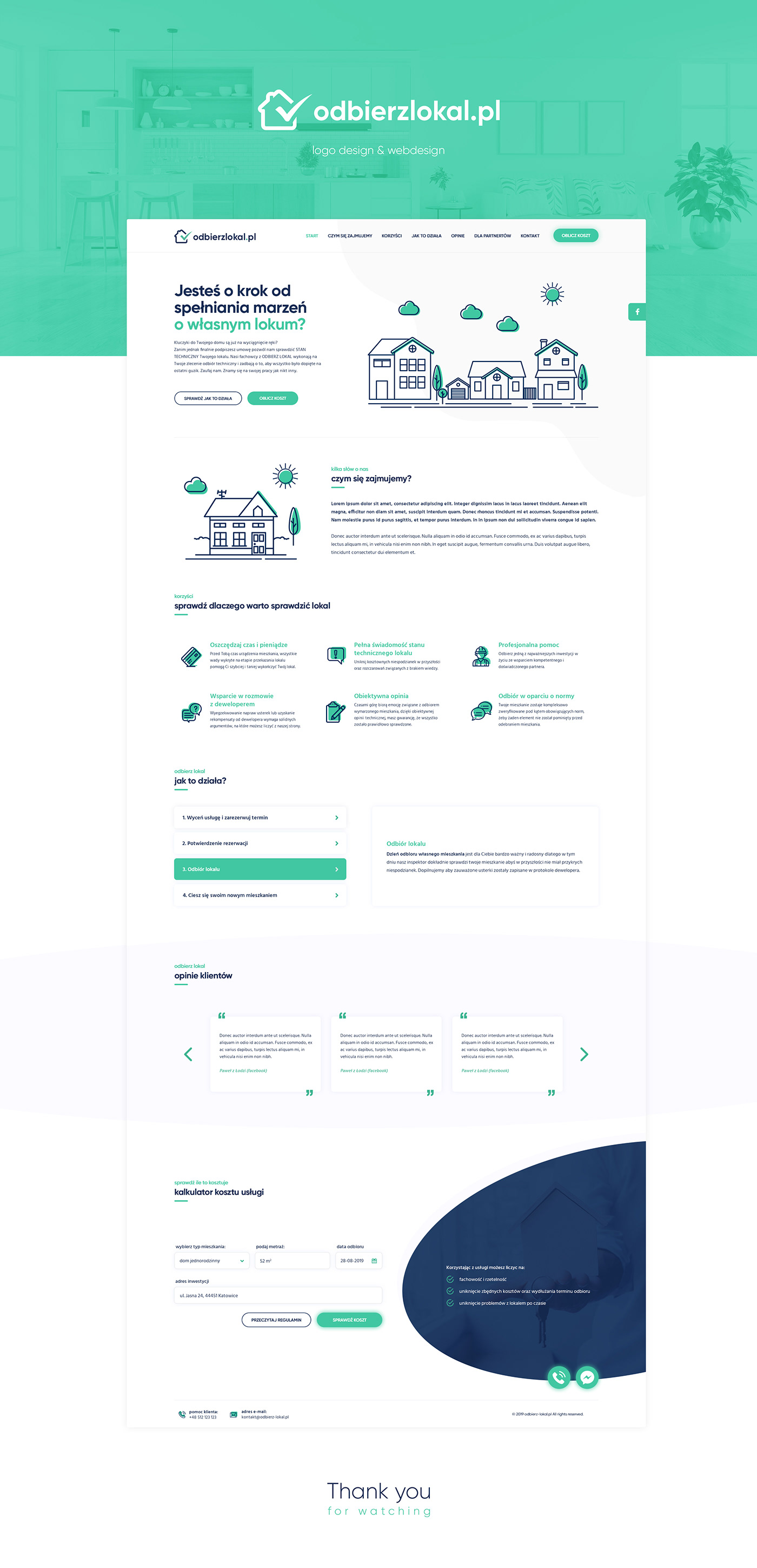 Webdesign Website real estate design template illustrations