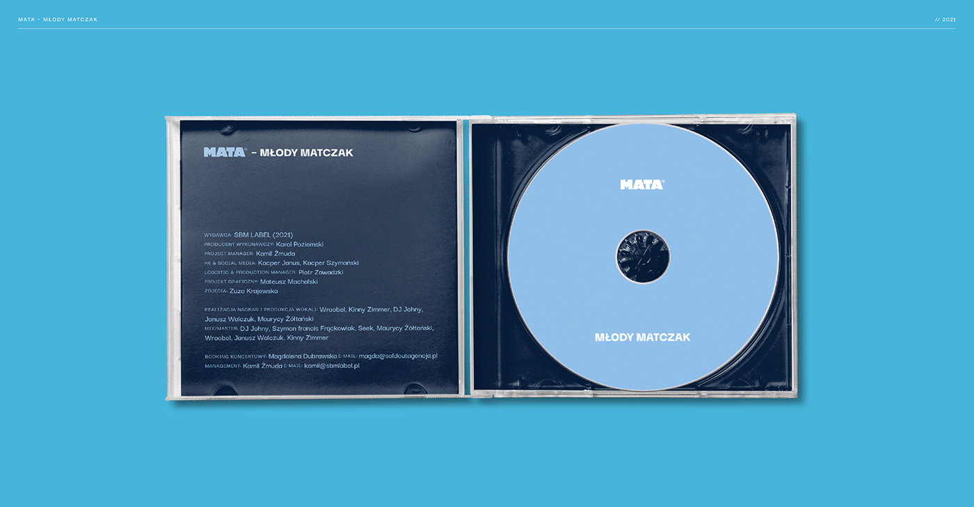 blue CD design communication MACHALSKI MATEUSZ  magazine mata music music design photo cover print
