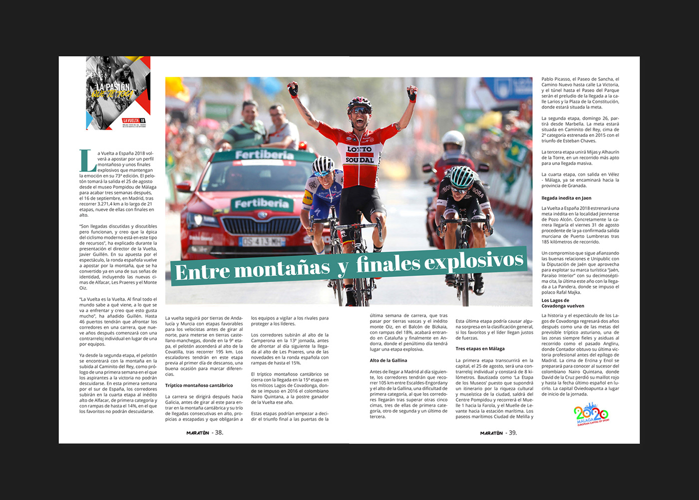 magazine revista maraton diagramación revista de deporte Sport Magazine sport