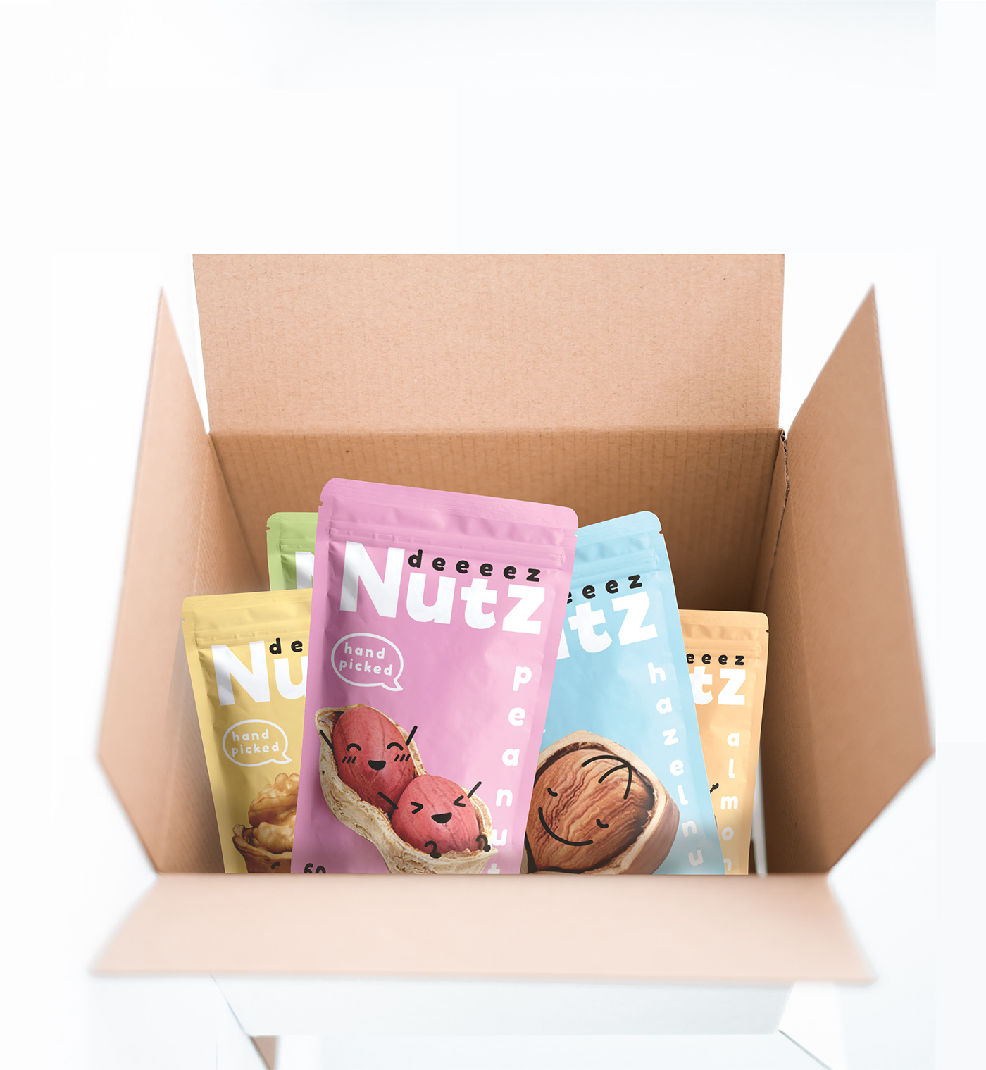 adorable Food  Food Packaging Label nuts package Packaging packaging design pouch snack