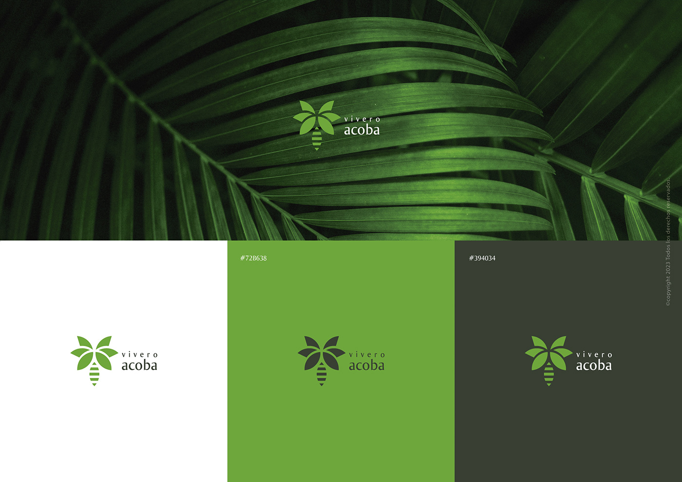 Plant Vivero Manual de Identidad Manual de Marca branding  Creación de marca Logotipo logos brand identity visual
