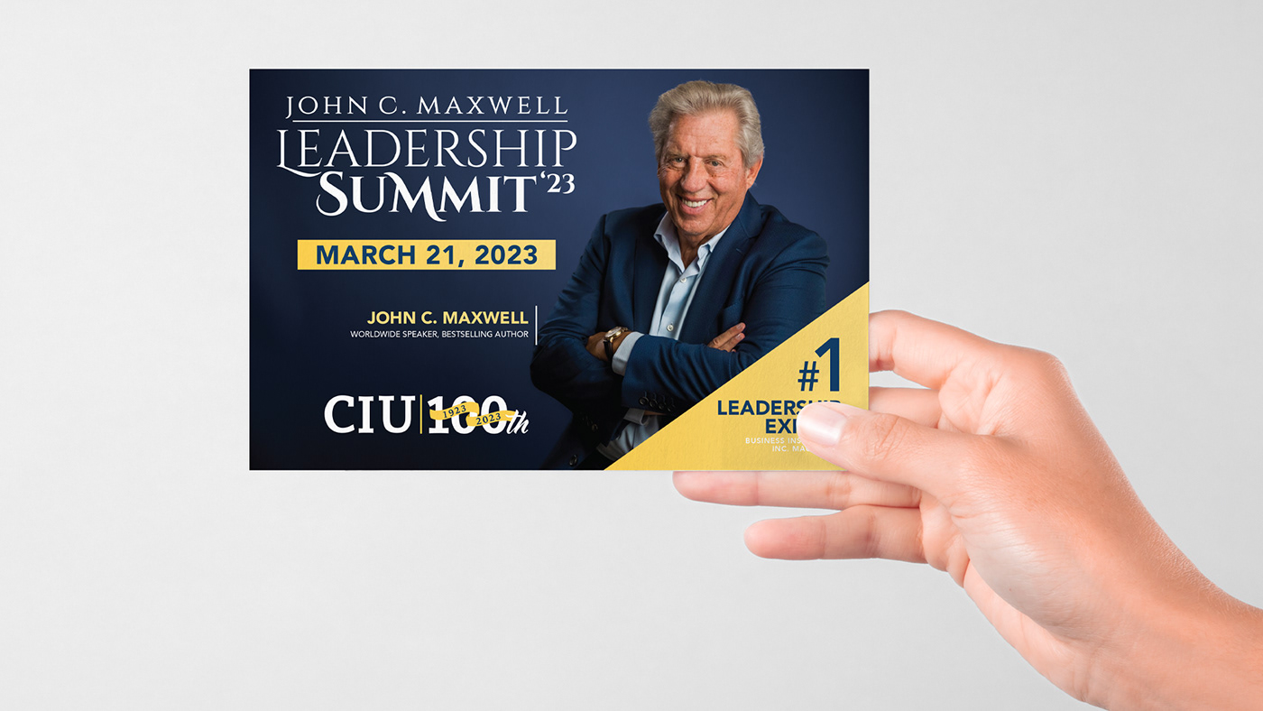 john maxwell Leadership Event promotional design graphic design 