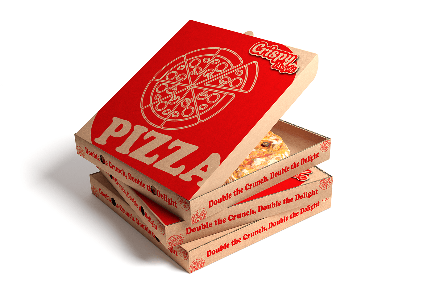 Crispy Delight Pizza Box