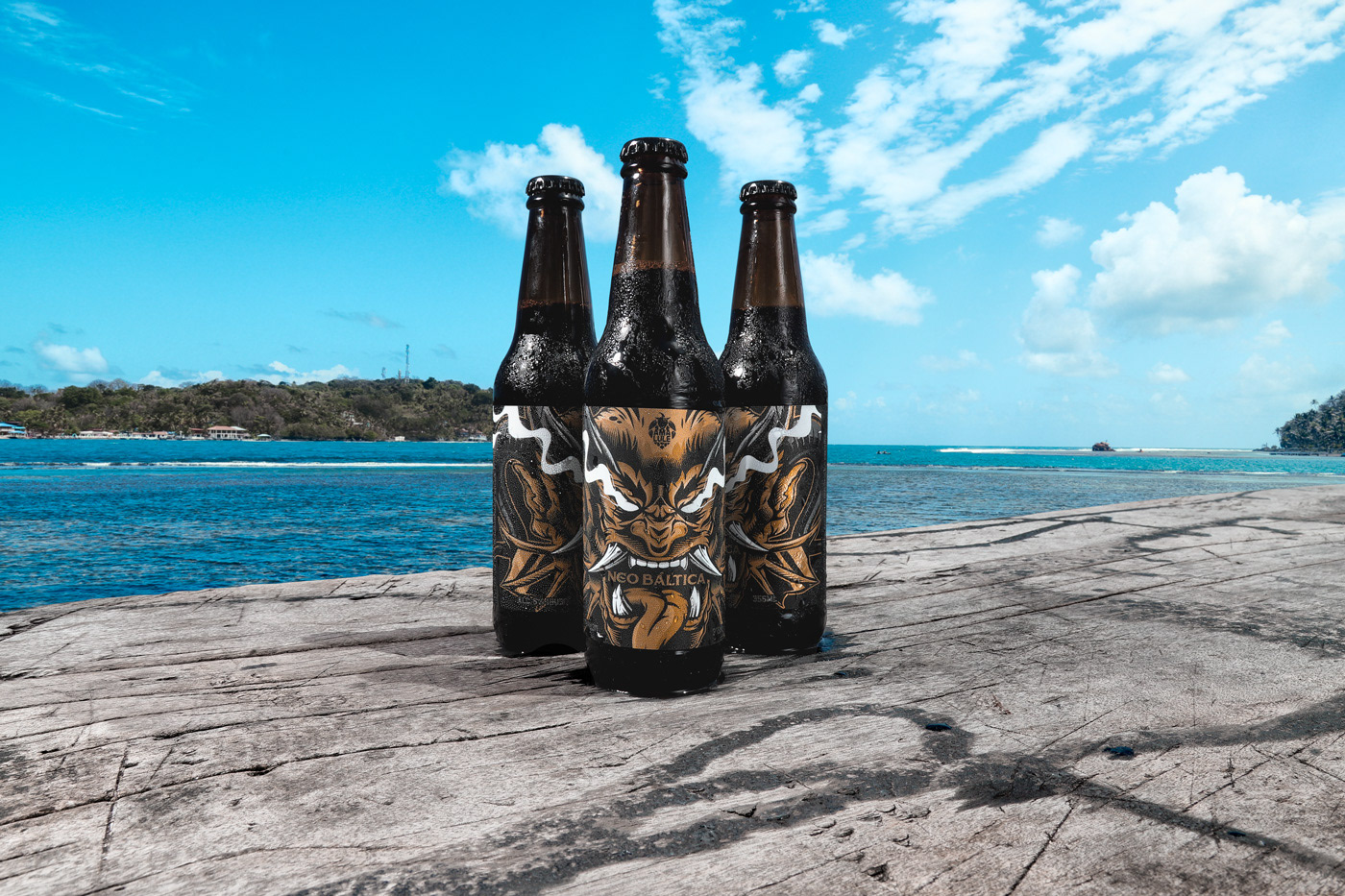 artesanal Baltica beer Colon diablico etiqueta illustrations NEO neo báltica panama