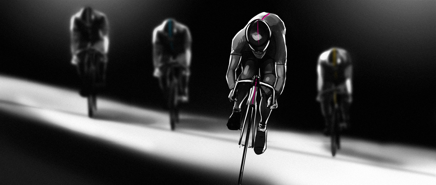 Storyboards Nonsense b&w Velodrome track cycling Cycling