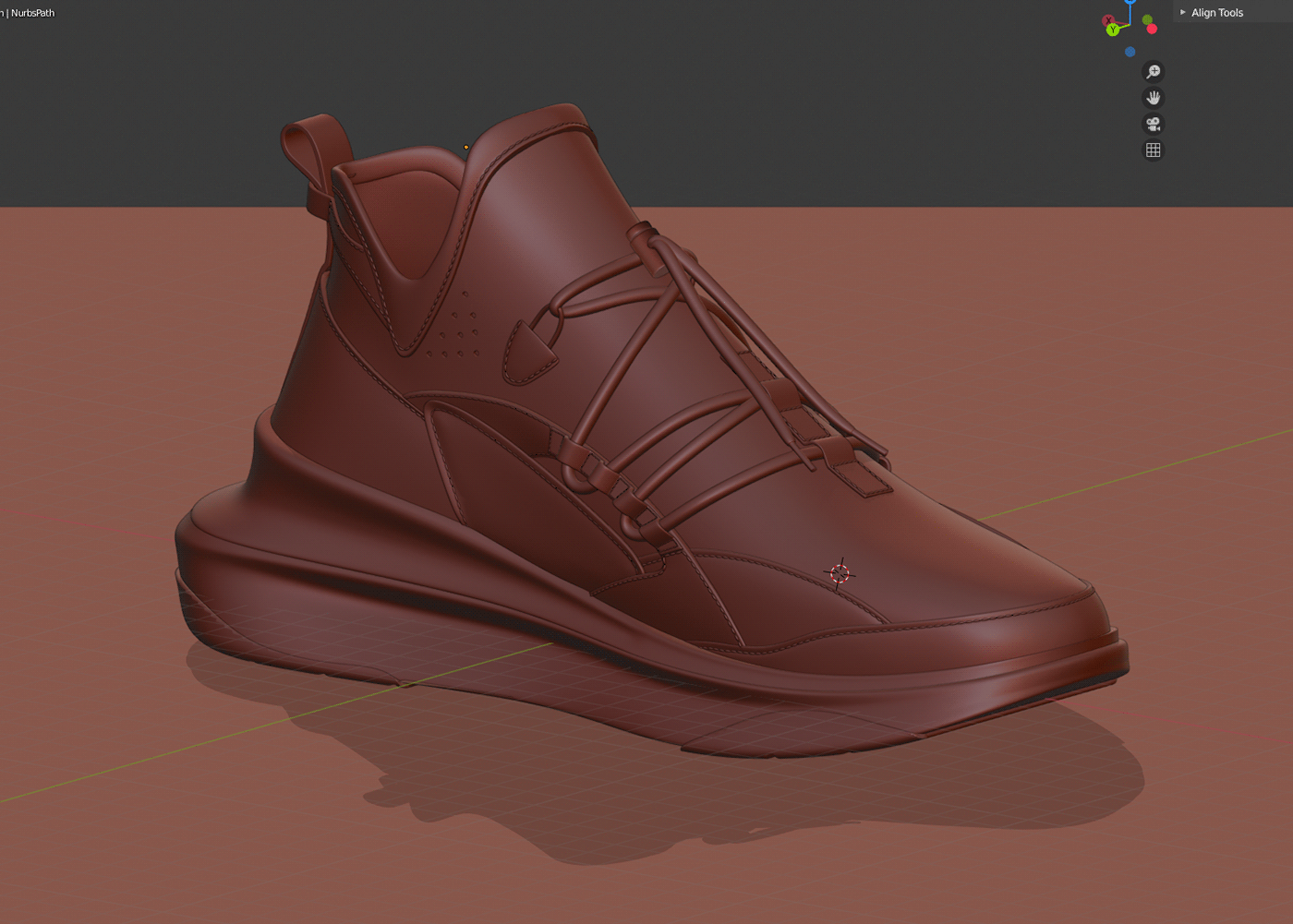 blender rhiniceros sneaker design Style Street Fashion  concept shoes 3D