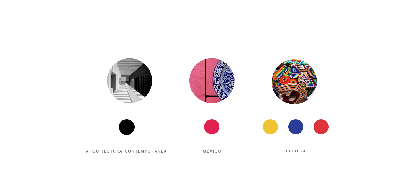 branding  Mexican architecture design Minimalism colors culture money development logo