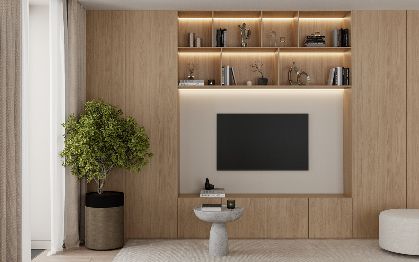 3ds max architecture corona Interior interior design  interiordesign Japandi minimalist Render visualization