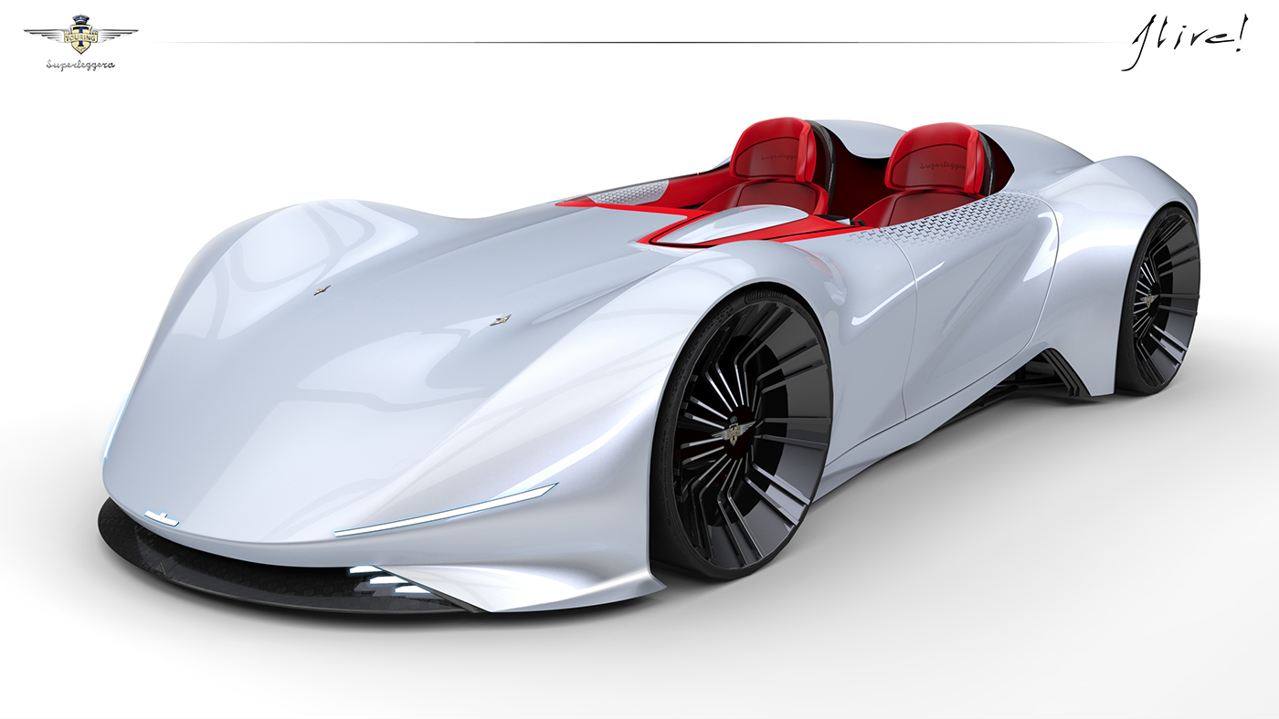 car design concept future transportation exterior Interior touring Superleggera alive