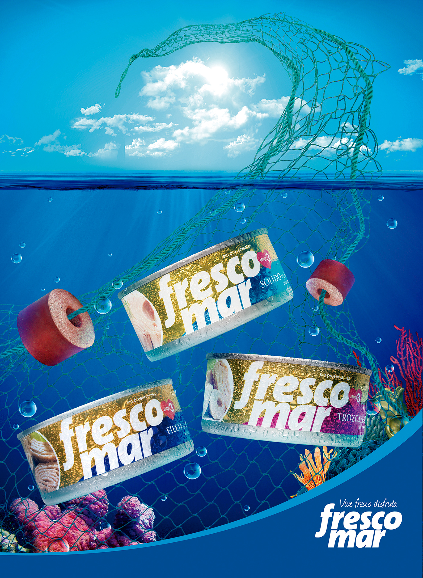 diseño bolsa Frescomar mar conservas publicidad