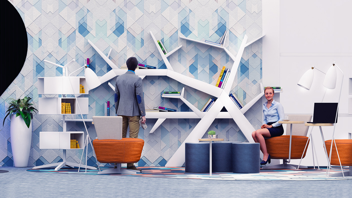 Fujairah Hub dubai UAE new Interior design 3D concept idea