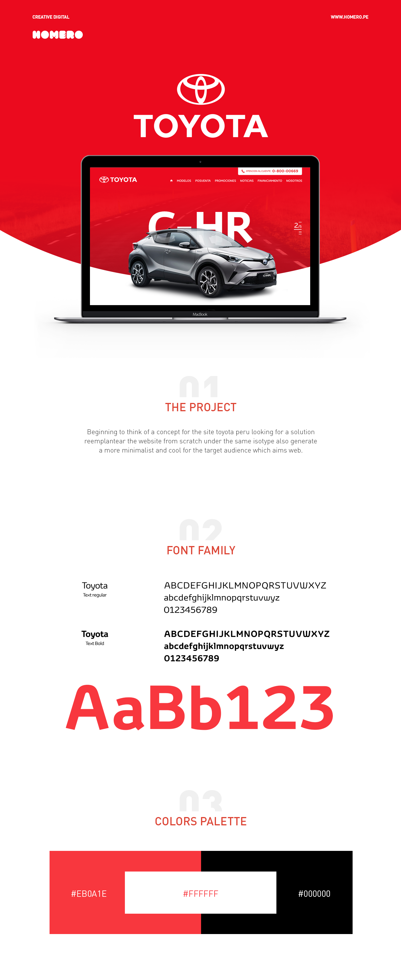 Art Director interactive digital peru toyota concept Website Autos ux creative