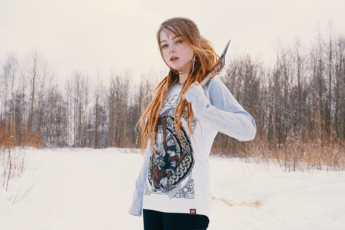tshirtdesign ink viking berserker warrior dotwork stippling t-shirt Norse mythology