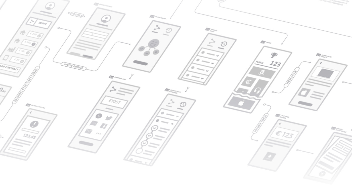 mobile ux design system user interface network personas animation  flows home