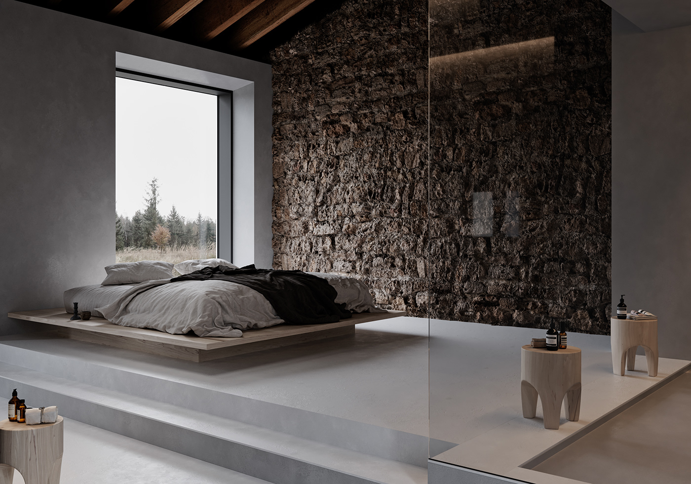 architecture bathroom design Marble Minimalism Space 