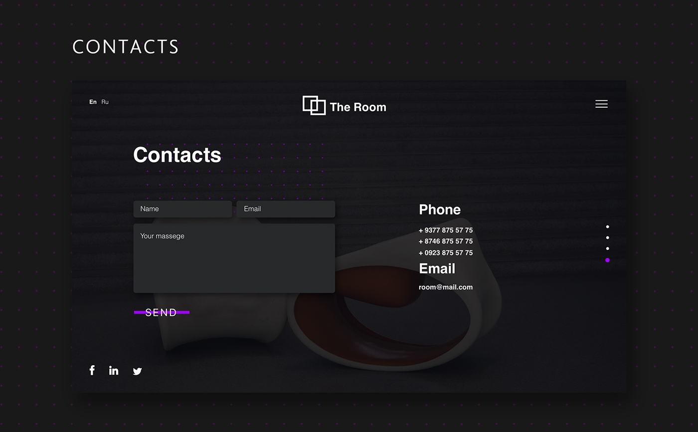 purpure dark ux UI landing comerce digital page simple Web Design 