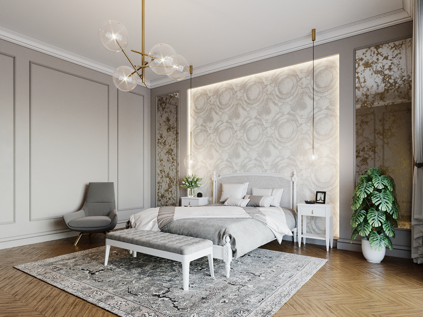 elegant living dining Office bedroom Marble wood Guest Toilet hidden light neo classic