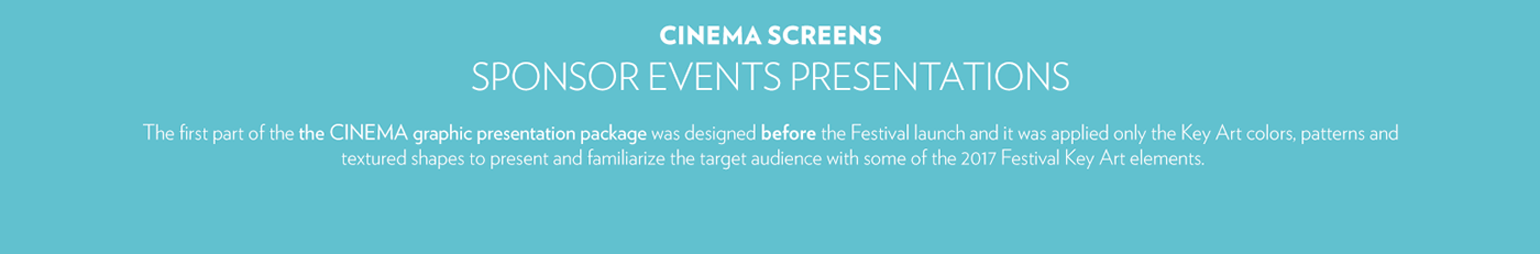Cinema presentation Brand Presentation Digital Art  interactive design